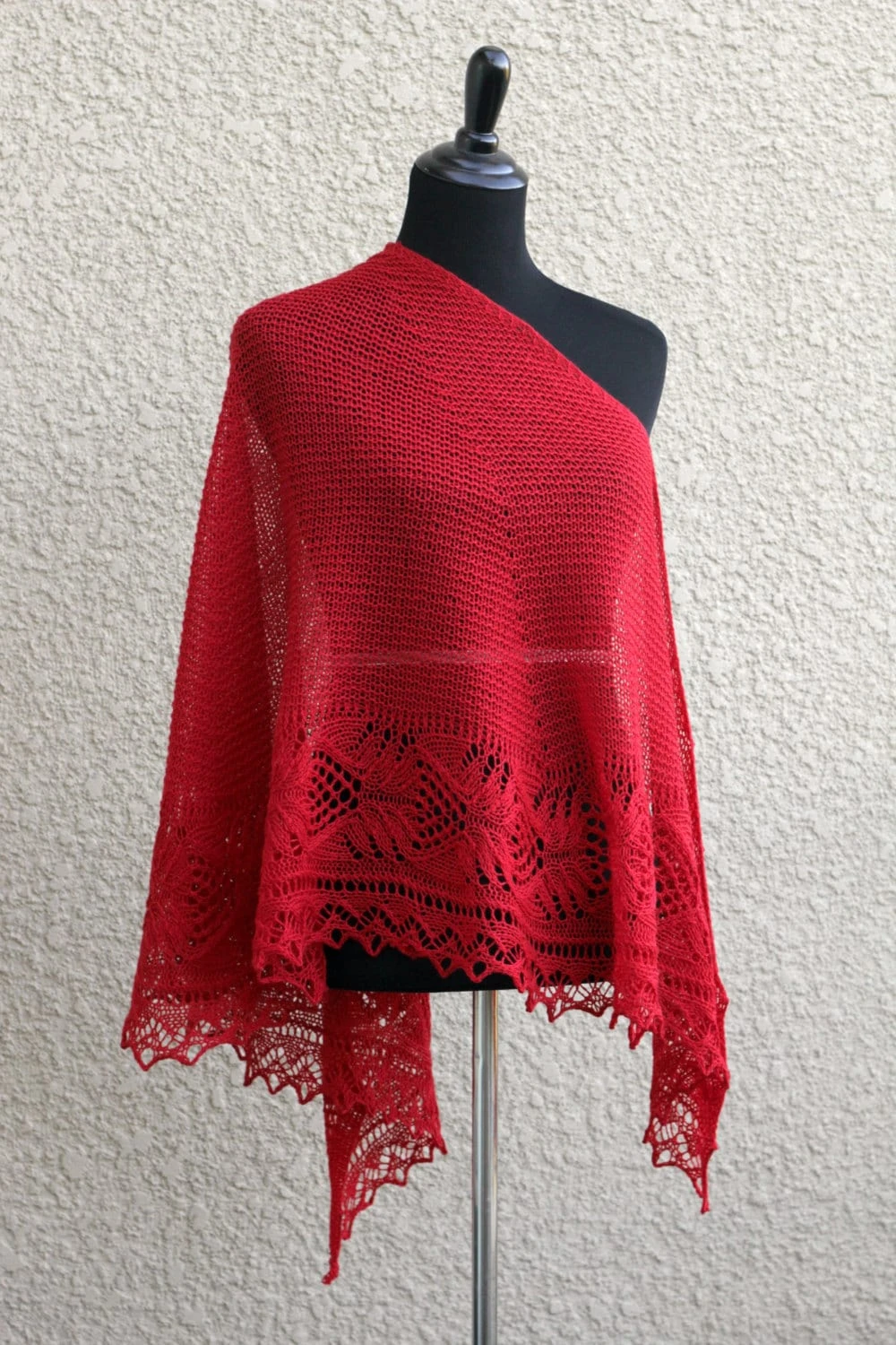 Christmas Gift Knit Shawl, Wool Shawl, Red Shawl, Lace Shawl, Knitted Wrap Gift For Her Crimson Red Shawl 3 Christmas Gift Knit Shawl, Wool Shawl, Red Shawl, Lace Shawl, Knitted Wrap Gift For Her Crimson Red Shawl