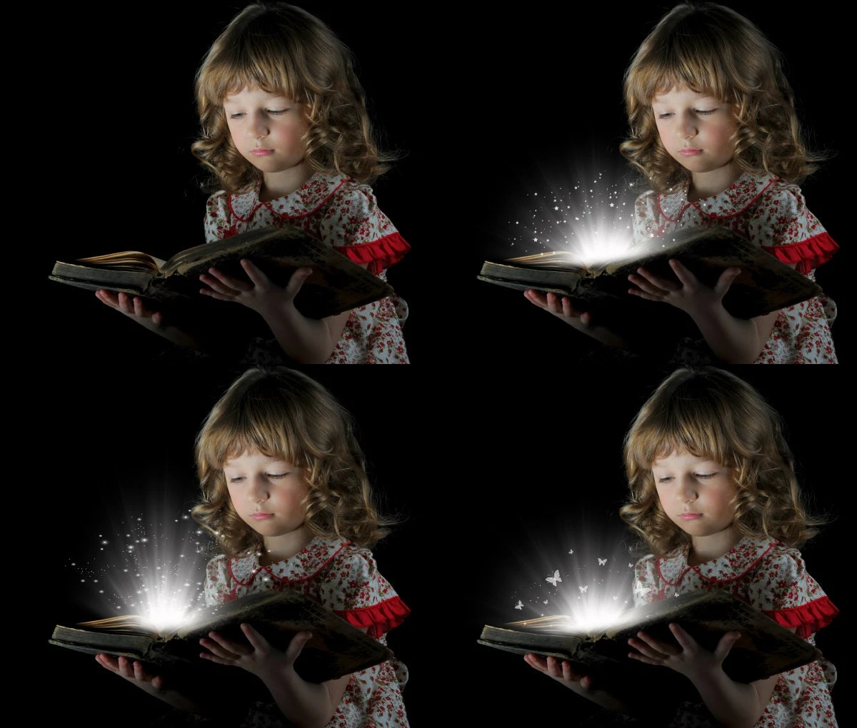 30 Magic Book Shine Photo Overlays, Christmas Magic Light Effect 7 30 Magic Book Shine Photo Overlays, Christmas Magic Light Effect - Image 5