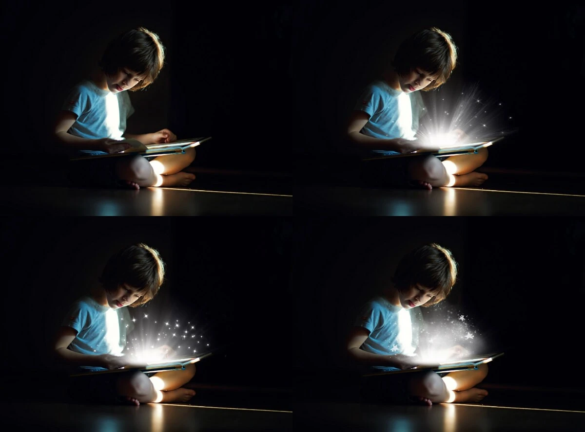 30 Magic Book Shine Photo Overlays, Christmas Magic Light Effect 6 30 Magic Book Shine Photo Overlays, Christmas Magic Light Effect - Image 4