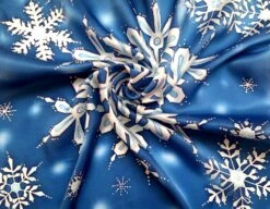 Small Blue Square Silk Scarf Handpainted, Christmas Gift For Her, Hand Crafted Scarves, Gift For Women, Snowflake Scarf -Jewellery Soldes Boutique il fullxfull.1037550112 qeda