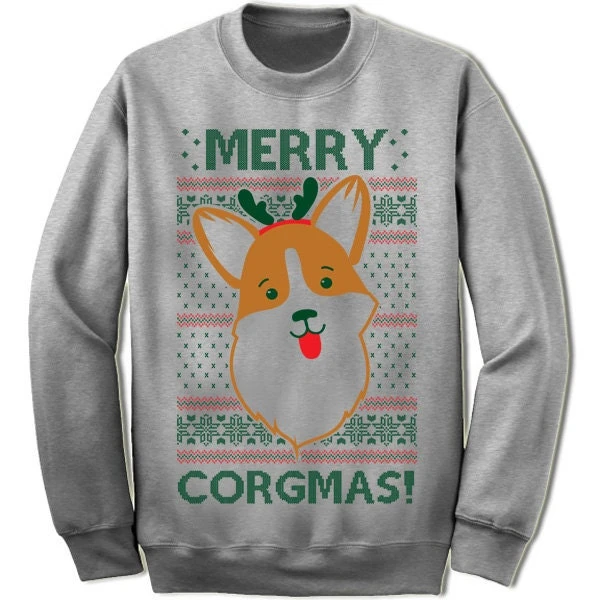 Merry Corgmas Christmas Sweater Sweatshirt. Corgi Christmas Gift. Ugly Christmas Sweater. Ugly Xmas Sweater. 6 Merry Corgmas Christmas Sweater Sweatshirt. Corgi Christmas Gift. Ugly Christmas Sweater. Ugly Xmas Sweater. - Image 4
