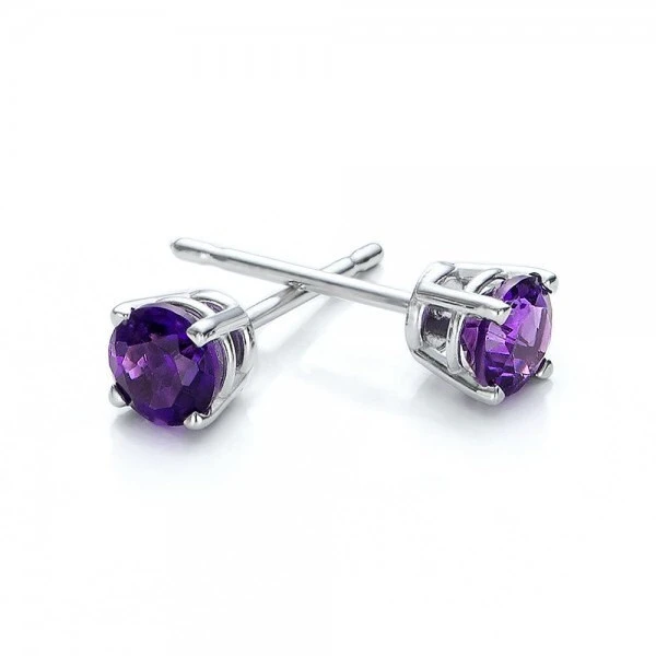 1 Carat Amethyst Stud Earrings-Holiday Gift-Christmas Gift-Hanukkah Gift-Genuine Amethyst Earrings-14k Gold Earrings-Ready To Ship Earrings 3 1 Carat Amethyst Stud Earrings-Holiday Gift-Christmas Gift-Hanukkah Gift-Genuine Amethyst Earrings-14k Gold Earrings-Ready To Ship Earrings