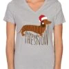 Funny Christmas Shirt - Dachshund Through The Snow Shirt - Womens Christmas Tee - Womens Christmas - Plus Size - V Neck Womens Shirt - Xmas -Jewellery Soldes Boutique il fullxfull.1065438122 c5zb