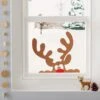 Reindeer Christmas Window Sticker | Peeping Reindeer Sticker | Festive Red Nose Reindeer | Reindeer Window Sticker -Jewellery Soldes Boutique il fullxfull.1072178410 1ewn