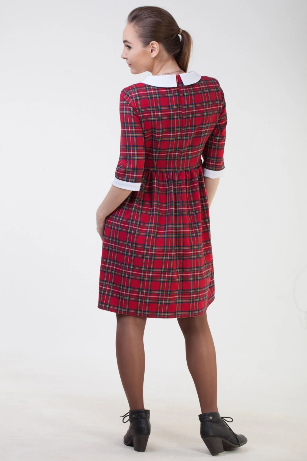Christmas Red Plaid Dress Women Cute Womens Dress Red Tartan Dress Women Plaid Holiday Dress Women Christmas Dress Women 6 Christmas Red Plaid Dress Women Cute Womens Dress Red Tartan Dress Women Plaid Holiday Dress Women Christmas Dress Women - Image 4