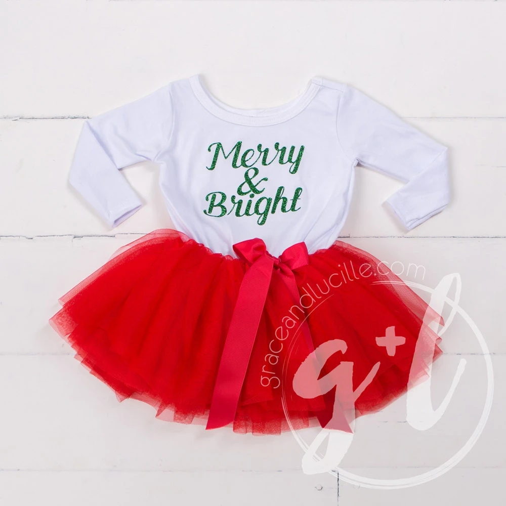 Christmas Outfit For Girls, Christmas Dress, Christmas Outfit, Red And Green Christmas Outfit, Red Tutu, Green Glitter, Merry And Bright 4 Christmas Outfit For Girls, Christmas Dress, Christmas Outfit, Red And Green Christmas Outfit, Red Tutu, Green Glitter, Merry And Bright - Image 2