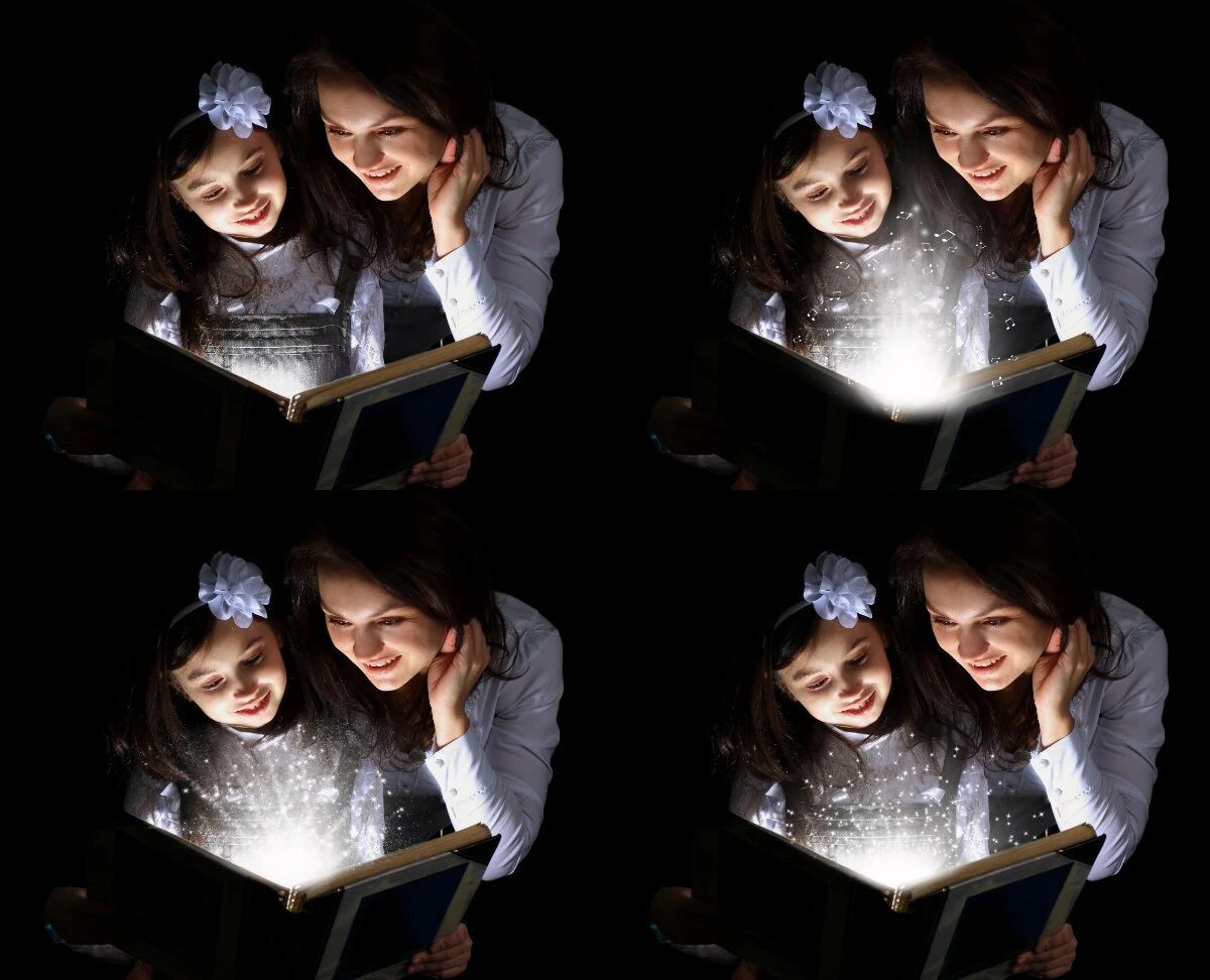 30 Magic Book Shine Photo Overlays, Christmas Magic Light Effect 5 30 Magic Book Shine Photo Overlays, Christmas Magic Light Effect - Image 3