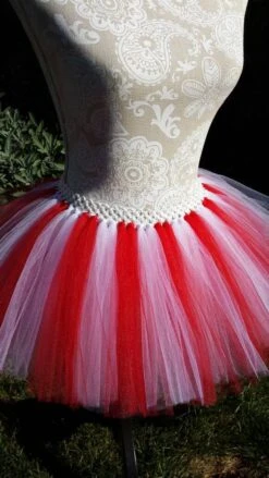 Candy Cane Tutu, Christmas Tutu, Adult Tutu, Red And White Tutu, Valentine's Day Tutu, , Plus Size Tutu, Tutu, Bachelorette Tutu, Rave Tutu -Jewellery Soldes Boutique il fullxfull.1078804838 sw4j