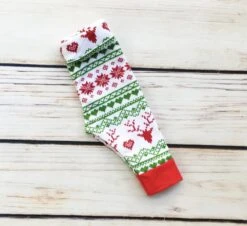 Baby Girls Coming Home Outfit, Red And Green Leggings,Hat And Headband With Red Cuffs, Baby's First Christmas Outfit -Jewellery Soldes Boutique il fullxfull.1087247797 nv53