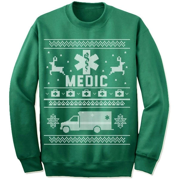 Medic Christmas Sweater. Physician Paramedic Medical Student Christmas Sweatshirt. 4 Medic Christmas Sweater. Physician Paramedic Medical Student Christmas Sweatshirt. - Image 2