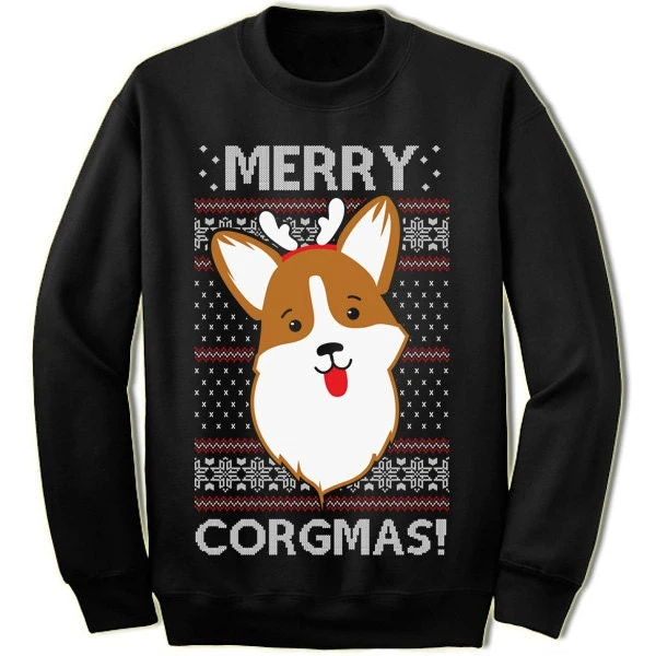 Merry Corgmas Christmas Sweater Sweatshirt. Corgi Christmas Gift. Ugly Christmas Sweater. Ugly Xmas Sweater. 3 Merry Corgmas Christmas Sweater Sweatshirt. Corgi Christmas Gift. Ugly Christmas Sweater. Ugly Xmas Sweater.