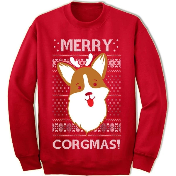 Merry Corgmas Christmas Sweater Sweatshirt. Corgi Christmas Gift. Ugly Christmas Sweater. Ugly Xmas Sweater. 5 Merry Corgmas Christmas Sweater Sweatshirt. Corgi Christmas Gift. Ugly Christmas Sweater. Ugly Xmas Sweater. - Image 3