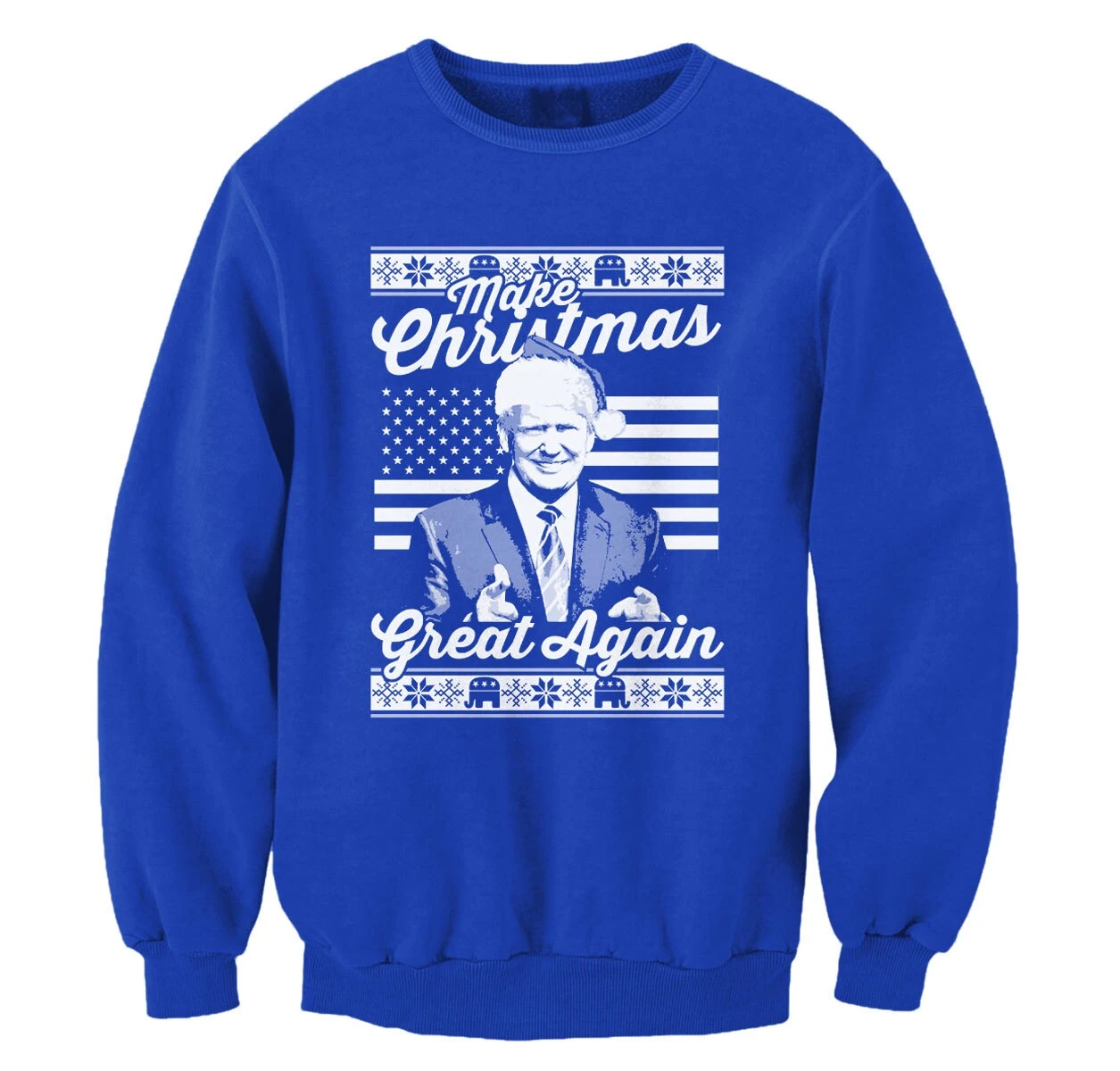 Make Christmas Great Again Donald Trump Ugly Sweater Merry Xmas Funny Republican GOP Sweatshirt 5 Make Christmas Great Again Donald Trump Ugly Sweater Merry Xmas Funny Republican GOP Sweatshirt - Image 3