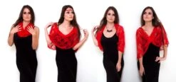 ON SALE- Red Shawl With 4 Wearing Ways- Shawl, Shrug, Crisscross Or Scarf. Christmas Gift For Mom, Lace Infinity Shawl Cover Up 15 ON SALE- Red Shawl With 4 Wearing Ways- Shawl, Shrug, Crisscross Or Scarf. Christmas Gift For Mom, Lace Infinity Shawl Cover Up -Jewellery Soldes Boutique il fullxfull.1088862678 sso4