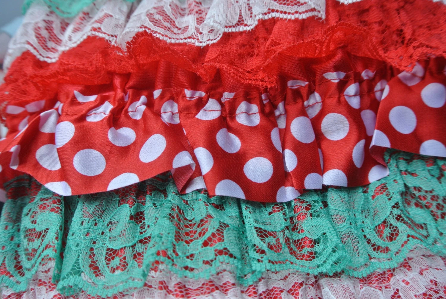 Christmas Baby Girl Petti Romper With Barefoot Sandals And Headband, Baby Girl Clothes Or Outfit, Baby Lace Romper, 1st Birthday Gift 5 Christmas Baby Girl Petti Romper With Barefoot Sandals And Headband, Baby Girl Clothes Or Outfit, Baby Lace Romper, 1st Birthday Gift - Image 3