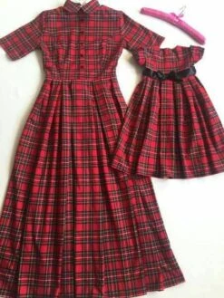 Plaid Mother Daughter Matching Dress, Tartan Mom Daughter Matching Maxi Dress Plaid Dress Long Dress Mommy And Me Christmas Dress Gift -Jewellery Soldes Boutique il fullxfull.1096888716 qz6x