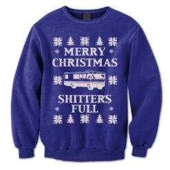Merry Christmas Sweater. Christmas Vacation Jumper. Shitter's Full Sweatshirt. Ugly Sweater. Sweater Contest. Pullover. Funny Christmas. -Jewellery Soldes Boutique il fullxfull.1104076541 neb6