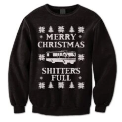 Merry Christmas Sweater. Christmas Vacation Jumper. Shitter's Full Sweatshirt. Ugly Sweater. Sweater Contest. Pullover. Funny Christmas. -Jewellery Soldes Boutique il fullxfull.1104076543 71to