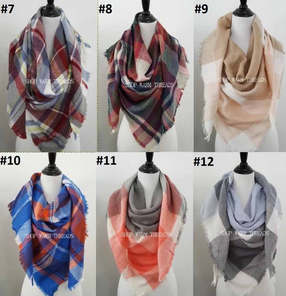 Monogrammed Scarf, Fall Scarf, Winter Scarf, Blanket Scarf, Boho Scarf, Christmas Gift Ideas, Plaid Blanket Scarf, Plaid Scarf, Gift For Her 6 Monogrammed Scarf, Fall Scarf, Winter Scarf, Blanket Scarf, Boho Scarf, Christmas Gift Ideas, Plaid Blanket Scarf, Plaid Scarf, Gift For Her - Image 4