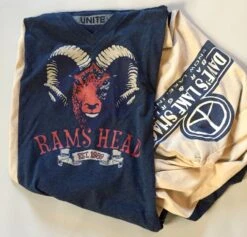 Navy Blue N Beige Infinity Scarf, Boho Handmade Women's Cotton T Shirt Scarf, Christmas OOAK Gift For Her Under 40,Indiana,Peace Sign Ram's -Jewellery Soldes Boutique il fullxfull.1119134083 3ung