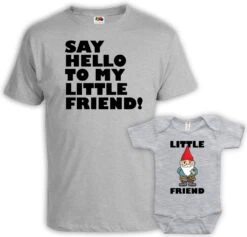 Matching Christmas Pajamas Daddy And Me Outfits Father Son Matching Shirts Family Shirts Say Hello To Me Little Friend Baby DN-662-663