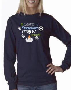 Christmas Teacher Shirt, Snowman Shirt, Personalized Teacher Tee, Teacher Long Sleeve Shirt, I Love My Students Shirt, Snowflakes Shirt Tee -Jewellery Soldes Boutique il fullxfull.1119307321 6hic
