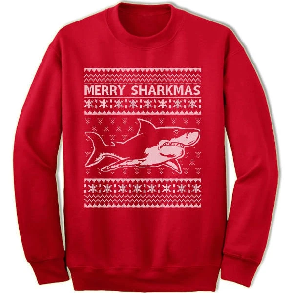 Shark Christmas Sweater Sweatshirt. Merry Sharkmas Christmas Sweatshirt. Ugly Christmas Sweaters For Men And Women. Christmas Gift. 6 Shark Christmas Sweater Sweatshirt. Merry Sharkmas Christmas Sweatshirt. Ugly Christmas Sweaters For Men And Women. Christmas Gift. - Image 4