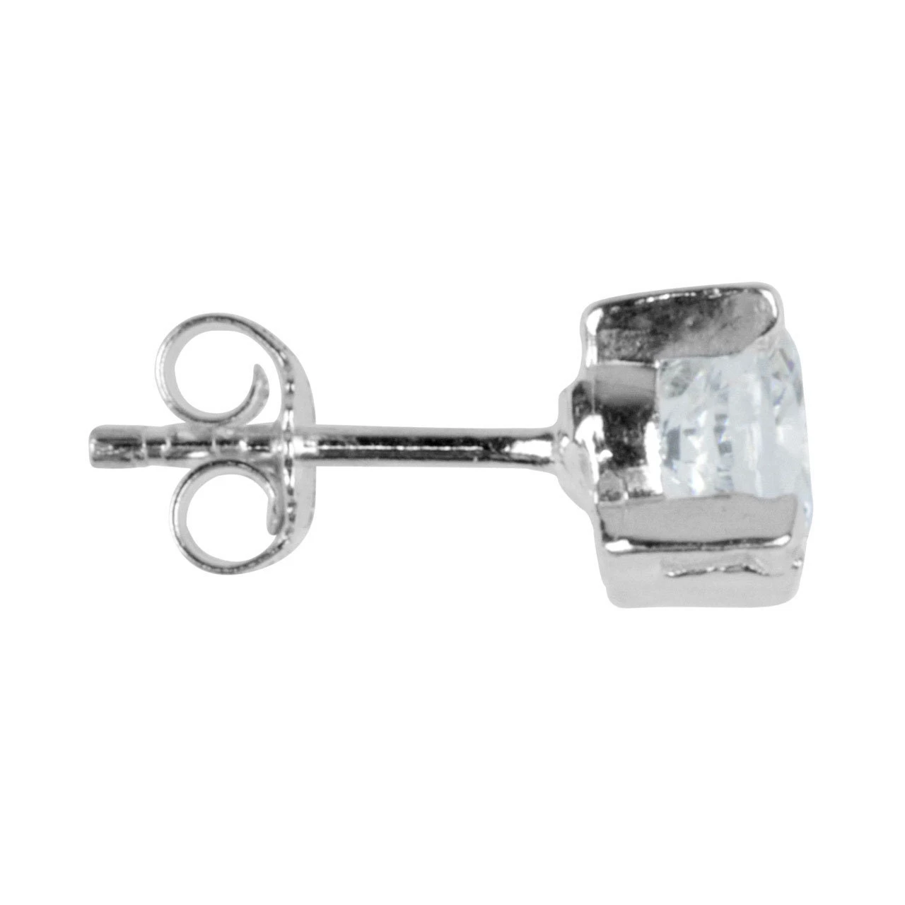 Cubic Zirconia Earrings, CZ Stud Earrings, Cubic Zirconia Stud Earrings, Sterling Silver Earrings, Christmas Earrings 5 Cubic Zirconia Earrings, CZ Stud Earrings, Cubic Zirconia Stud Earrings, Sterling Silver Earrings, Christmas Earrings - Image 3