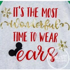 Most Wonderful Time Of The Year To Wear Ears Raglan/Disney Christmas Time To Wear Ears/Glitter Disney Raglan Christmas Shirt/Kids And Family 18 Most Wonderful Time Of The Year To Wear Ears Raglan/Disney Christmas Time To Wear Ears/Glitter Disney Raglan Christmas Shirt/Kids And Family -Jewellery Soldes Boutique il fullxfull.1127846895 jaf6