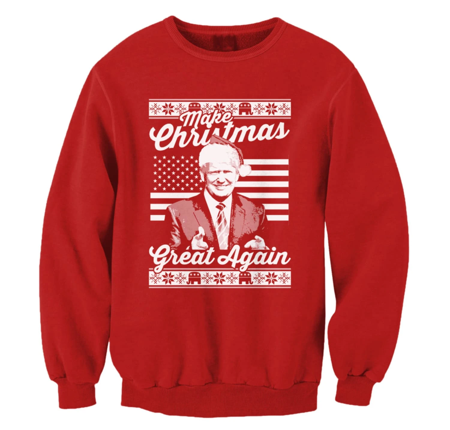 Make Christmas Great Again Donald Trump Ugly Sweater Merry Xmas Funny Republican GOP Sweatshirt 3 Make Christmas Great Again Donald Trump Ugly Sweater Merry Xmas Funny Republican GOP Sweatshirt