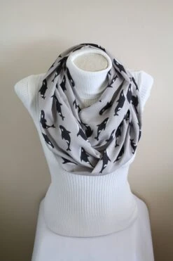 Killer Whale Scarf - Orca Whale Infinity Scarf Whale Shark Gift For Women Ocean Animals Unique Fashion Gifts For Friend Christmas Giftt Idea -Jewellery Soldes Boutique il fullxfull.1209230464 evw0