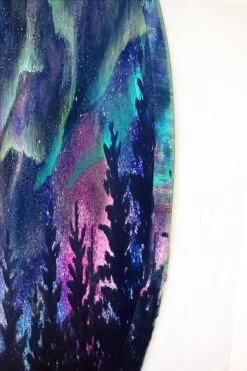 Northern Lights Art, Celestial Art, Galaxy Painting, Northern Lights Painting, Aurora Borealis, Nebula Painting, Christmas Gifts, Moon Phase -Jewellery Soldes Boutique il fullxfull.1239131752 h90a