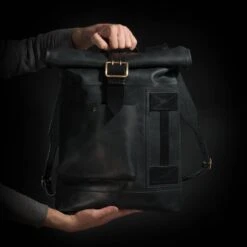 Roll Top Backpack Computer Backpack Student Backpack Fall Accessory Back To School Backpack Christmas Gift -Jewellery Soldes Boutique il fullxfull.1240542297 trkn