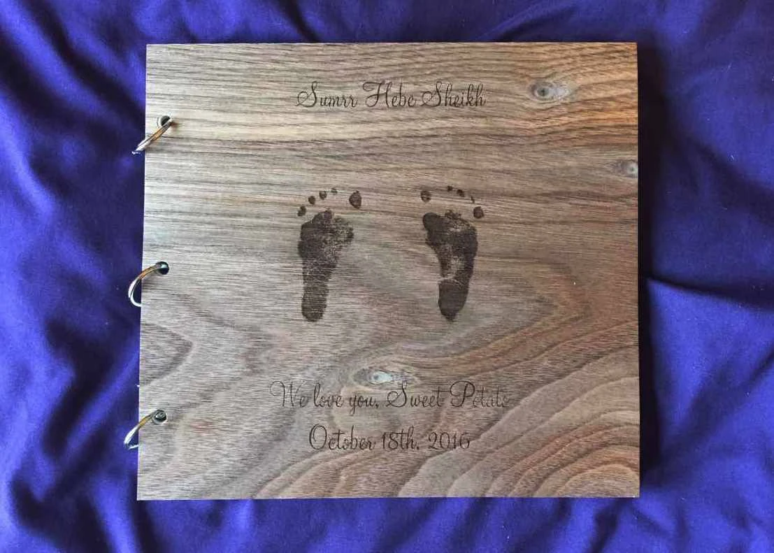 New Mom Gift | Gift For Mom | Christmas Gift | Mother's Day Gift | Baby's First Year Gift | Hand Print Album | Baby Feet Scrapbook 4 New Mom Gift | Gift For Mom | Christmas Gift | Mother's Day Gift | Baby's First Year Gift | Hand Print Album | Baby Feet Scrapbook - Image 2
