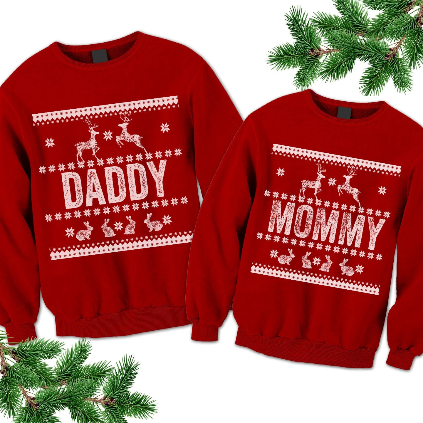 Christmas Matching Sweaters. Daddy Mommy Sweatshirts. Unisex Sweaters. Ugly Family Sweatshirt. Tacky Christmas Sweater. Baby Shower Present. 3 Christmas Matching Sweaters. Daddy Mommy Sweatshirts. Unisex Sweaters. Ugly Family Sweatshirt. Tacky Christmas Sweater. Baby Shower Present.