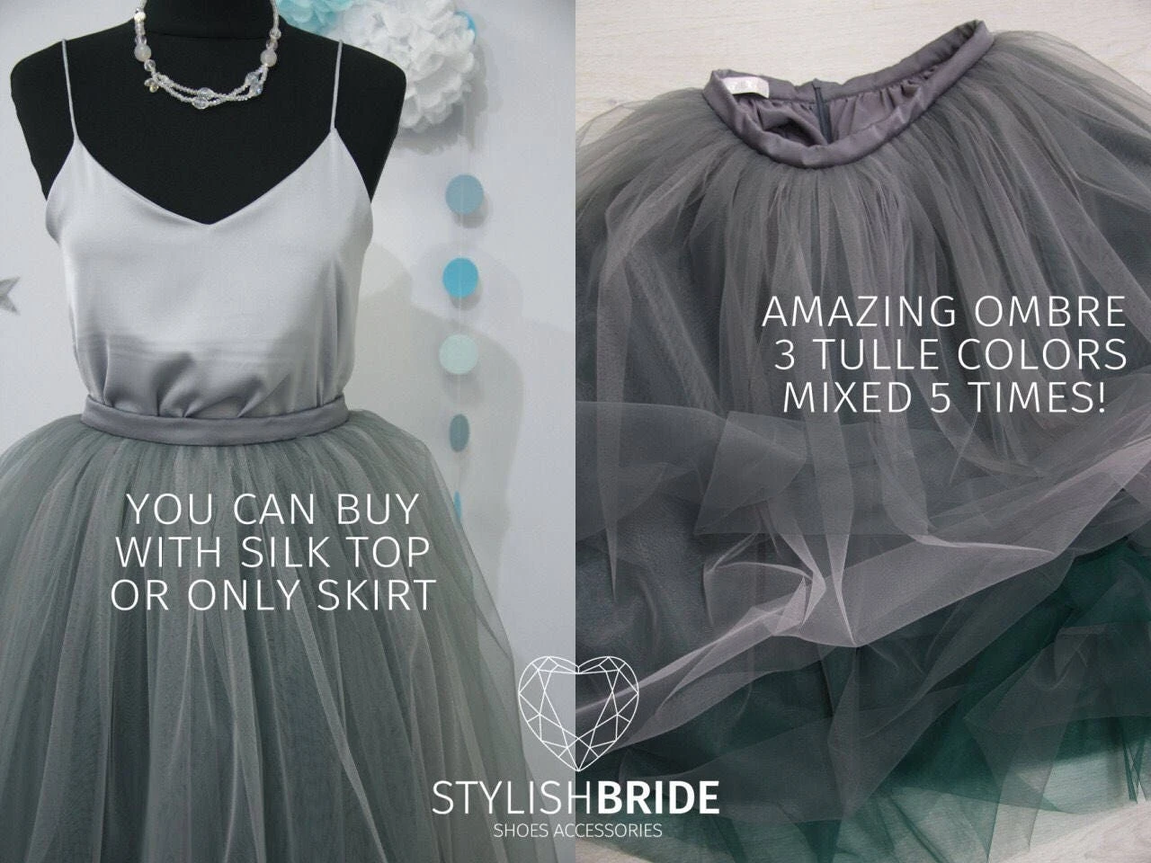 Storm Ombré Skirt Leaf Green 7 Layers Super Puff Exclusive Handmade Layers, Prom Dress Tulle Skirt, Tulle Skirt Christmas 5 Storm Ombré Skirt Leaf Green 7 Layers Super Puff Exclusive Handmade Layers, Prom Dress Tulle Skirt, Tulle Skirt Christmas - Image 3
