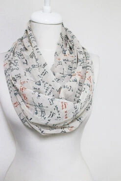 Math Teacher Gift Mathematics Pattern Scarf Infinity Scarf Fall Fashion Geek Woman Gift For Her Girlfriend Mathematician Gift Christmas Gift -Jewellery Soldes Boutique il fullxfull.1289548142 p2pl