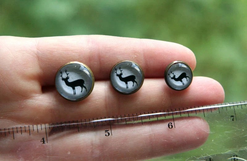 Reindeer Earrings, Reindeer On Snow, Reindeer Studs, Winter Earrings, Christmas Earrings, Christmas Reindeer, Scandinavian Earrings 9 Reindeer Earrings, Reindeer On Snow, Reindeer Studs, Winter Earrings, Christmas Earrings, Christmas Reindeer, Scandinavian Earrings - Image 7