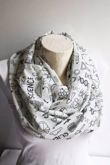 Science Scarf Science Teacher Gift Coworker Christmas Gift Infinity Scarf Chemistry Gift Scarf Women Graduation Gift For Her Geek Gift 8 Science Scarf Science Teacher Gift Coworker Christmas Gift Infinity Scarf Chemistry Gift Scarf Women Graduation Gift For Her Geek Gift - Image 6