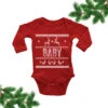 Funny Baby Christmas Costume. Ugly Sweater Baby Bodysuit. Christmas Baby. One-piece. Ugly Sweater Contest. Baby. Newborn. Long Sleeve Baby -Jewellery Soldes Boutique il fullxfull.1297849124 f9t1