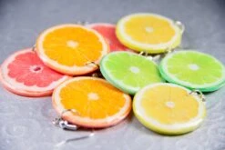 Orange Slice Earrings Fruit Polymer Clay Epoxy Resin Bright Jewelry Gift Christmas Foodie Tropical Jewellery Clementine Tangerine Mandarine -Jewellery Soldes Boutique il fullxfull.1302481261 t3uw