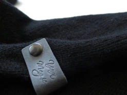 Cashmere Merino Wool Unisex Knit Scarf For Women Men, Black Outdoor Neck Warmer, Handmade Shawl Christmas Gift Idea -Jewellery Soldes Boutique il fullxfull.1309900279 jbp9