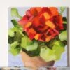 Geranium Flower Painting, Original Flower Painting, Oil Painting, Christmas Gifts, Birthday Gifts