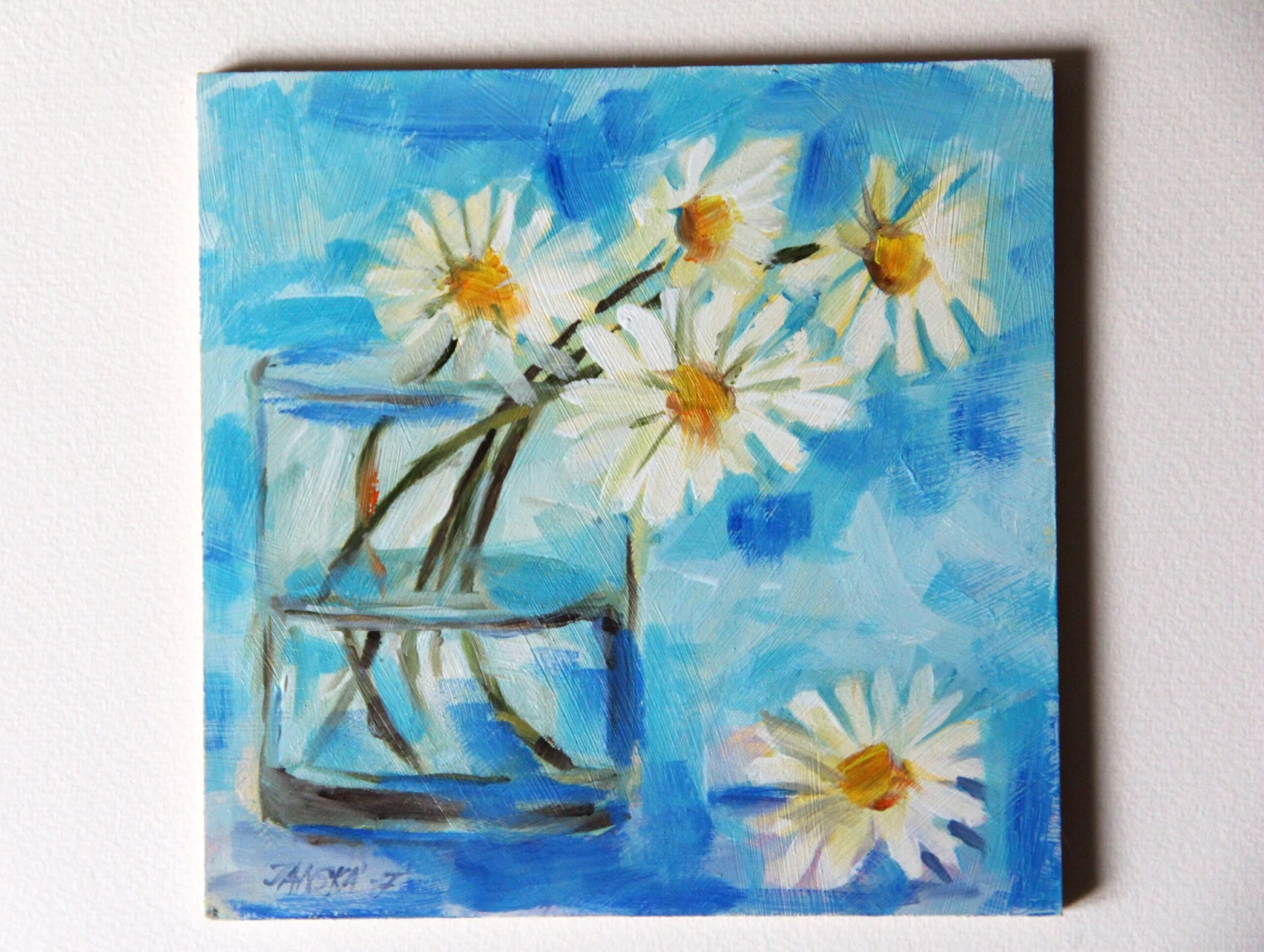 Flowers Painting, Original Flowers Painting, Oil Painting,Christmas Gifts, Birthday Gifts 5 Flowers Painting, Original Flowers Painting, Oil Painting,Christmas Gifts, Birthday Gifts - Image 3