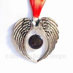 Angel Wings DNA Keepsake/ Hanging Memorial Keepsake/ Christmas Tree Decoration