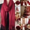 Dark Red / Soft Burgundy / Wine Red Scarf Shawl / Wedding Shawl/Fall Scarf / Bridesmaid Shawl / Wedding Favor / Christmas Gift /Wedding Wrap -Jewellery Soldes Boutique il fullxfull.1317303106 1ze7