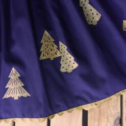 Christmas Tree Skirt. Festive Clothing. Gold & Navy Glitter Ladies Holiday Xmas Party Outfit. (Better Than A Jumper!) Made To Order! -Jewellery Soldes Boutique il fullxfull.1323134532 59du