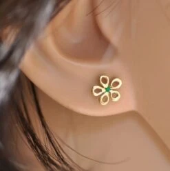 14k Gold Earrings, Dangle Solid Gold Earrings, Gold Earrings Gift For Mom, Christmas Gift Idea, Dainty Flower Earring, Everyday Earrings 17 14k Gold Earrings, Dangle Solid Gold Earrings, Gold Earrings Gift For Mom, Christmas Gift Idea, Dainty Flower Earring, Everyday Earrings -Jewellery Soldes Boutique il fullxfull.1333240225 jp2p