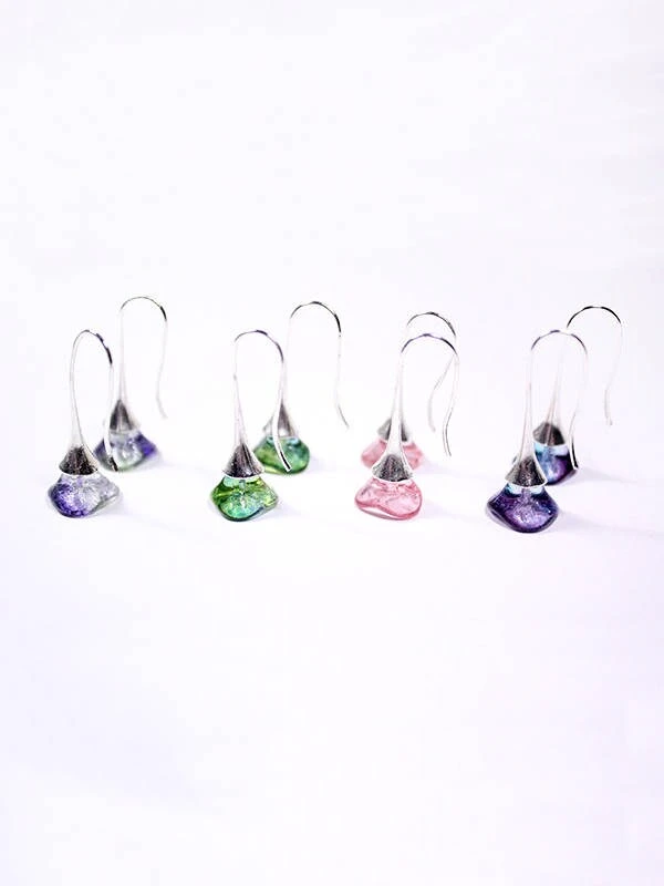 Everyday Earrings Silver - Blue Earrings Green Jewelry For Women Gift Christmas - Small Flower Purple Minimal Earrings 18 Birthday Gifts 9 Everyday Earrings Silver - Blue Earrings Green Jewelry For Women Gift Christmas - Small Flower Purple Minimal Earrings 18 Birthday Gifts - Image 7