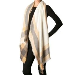 SALE,Blanket Scarf,High Quality Cashmere Feel Plaid Edge Blanket Scarf, Christmas Present, Holiday Gift,Plaid Scarf, Gift For Her,gift Ideas -Jewellery Soldes Boutique il fullxfull.1341693243 hyct